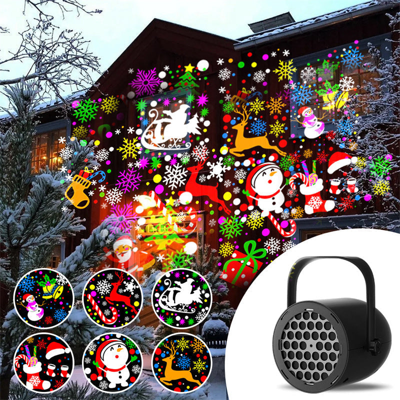 🎅Christmas HOT SALE 50% OFF🎄Hot Sale Offers-16-Pattern USB Christmas Projector Light