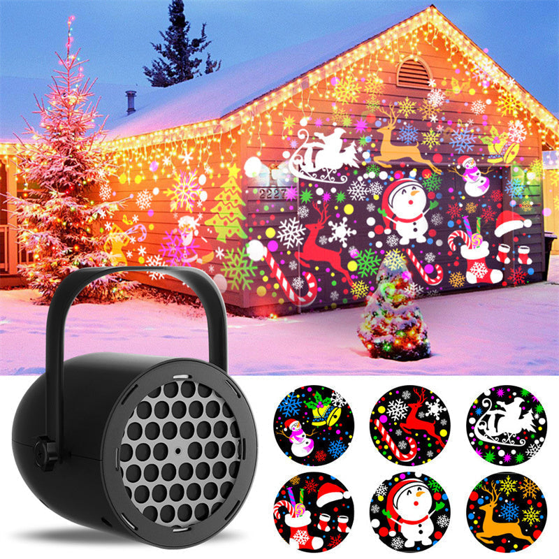 🎅Christmas HOT SALE 50% OFF🎄Hot Sale Offers-16-Pattern USB Christmas Projector Light