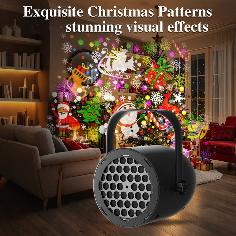 🎅Christmas HOT SALE 50% OFF🎄Hot Sale Offers-16-Pattern USB Christmas Projector Light