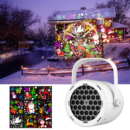 🎅Christmas HOT SALE 50% OFF🎄Hot Sale Offers-16-Pattern USB Christmas Projector Light
