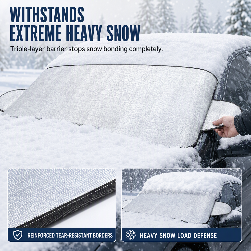 Double-Sided Aluminum Foil Car Windshield Snow Cover