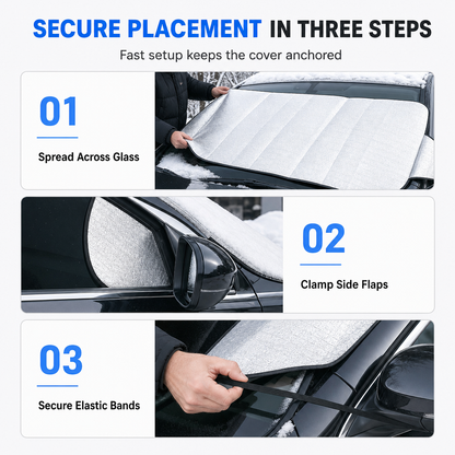 Double-Sided Aluminum Foil Car Windshield Snow Cover