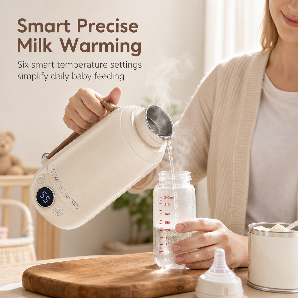 ✨ 800 ml travel kettle with temperature control – safe hot water whenever you’re on the go