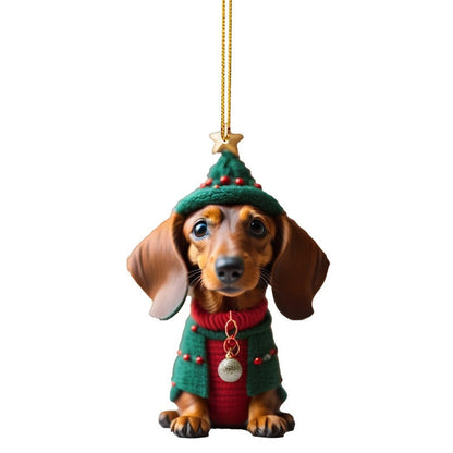 🎄🎁Christmas Sale! BUY 1 GET 1 FREE! 🐕 Puppy-Shaped Christmas Tree Ornaments