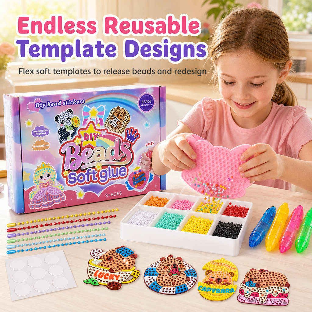 ⏳🔥LIMITED-TIME 50% OFF! ⏰DIY Dot Bead Painting Sticker Art Kit for Kids💎
