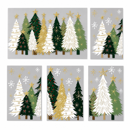 🎄🪟 3-Piece Christmas Window Cling Set – Glue-Free Static Holiday Decor
