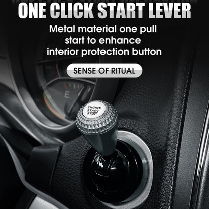 🚗 Car Start Button Rocker Lever: Full-Metal, Mechanical Feedback, Universal, Adhesive