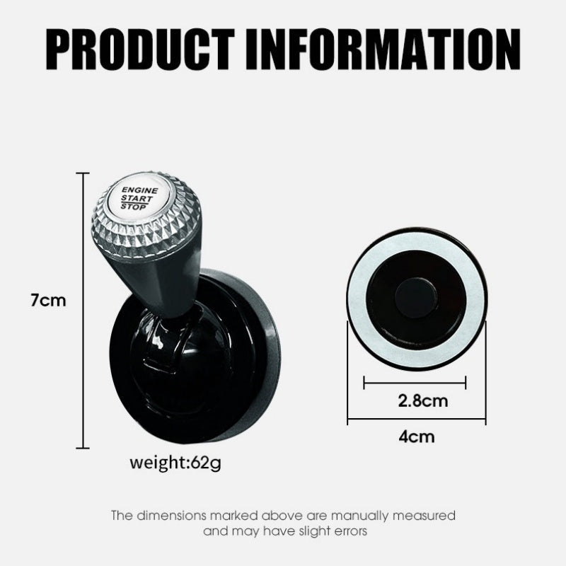 🚗 Car Start Button Rocker Lever: Full-Metal, Mechanical Feedback, Universal, Adhesive