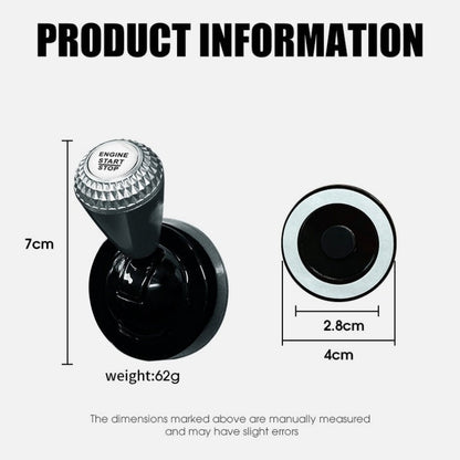 🚗 Car Start Button Rocker Lever: Full-Metal, Mechanical Feedback, Universal, Adhesive