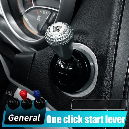 🚗 Car Start Button Rocker Lever: Full-Metal, Mechanical Feedback, Universal, Adhesive