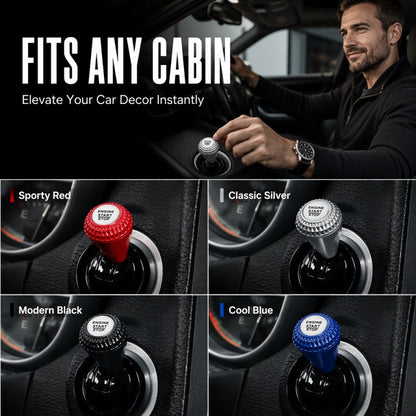 🚗 Car Start Button Rocker Lever: Full-Metal, Mechanical Feedback, Universal, Adhesive