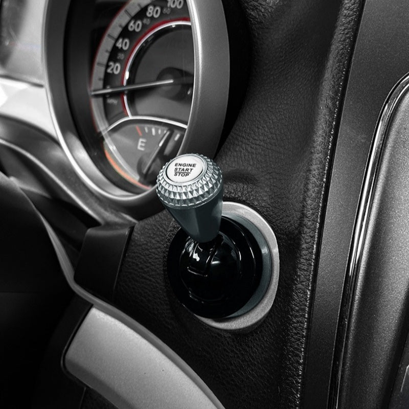 🚗 Car Start Button Rocker Lever: Full-Metal, Mechanical Feedback, Universal, Adhesive
