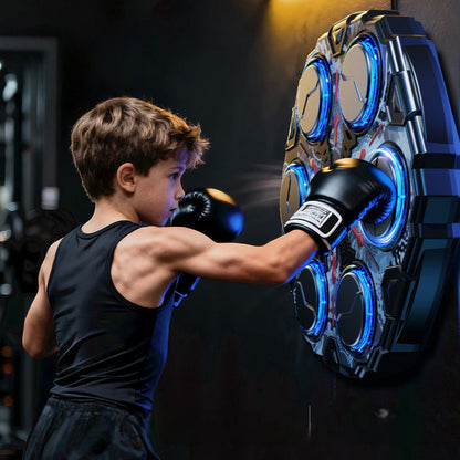 🥊 LIMITED-TIME 50% OFF! ✨ Interactive Smart Music Boxing Machine – Light Game, Beat Sync, Wall Mount