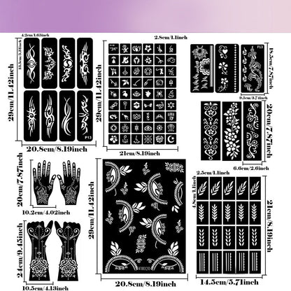 Complete 3-Color Henna Tattoo Kit