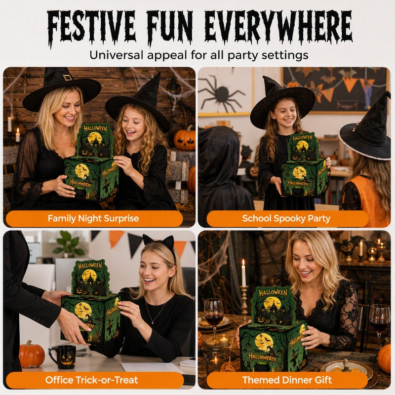 ⏳LAST DAY SALE 50% OFF !! 🎃 Halloween Money Pulling Gift Box | Fun Cash Pull‑Out Party Box📦