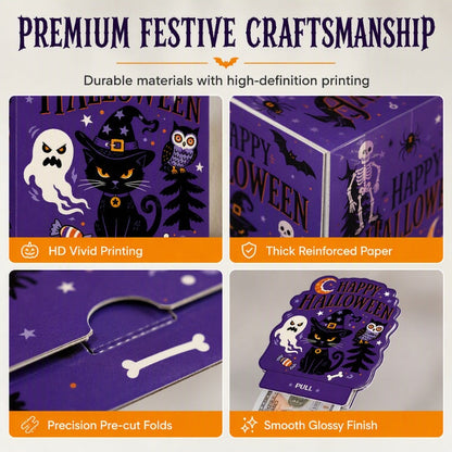 ⏳LAST DAY SALE 50% OFF !! 🎃 Halloween Money Pulling Gift Box | Fun Cash Pull‑Out Party Box📦