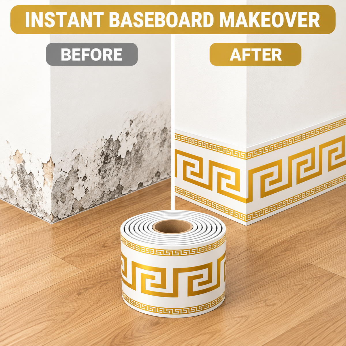 Self-Adhesive Skirting Board Border Sticker