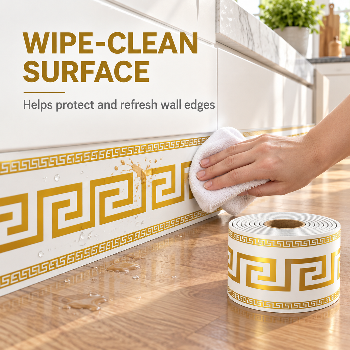 Self-Adhesive Skirting Board Border Sticker