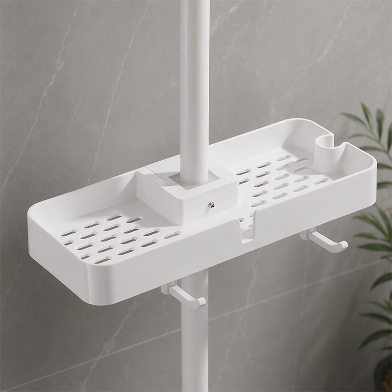 Adjustable Shower Riser Rail Storage Rack