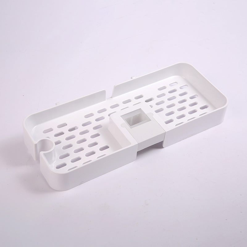 Adjustable Shower Riser Rail Storage Rack
