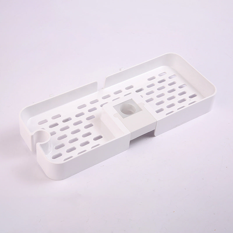 Adjustable Shower Riser Rail Storage Rack