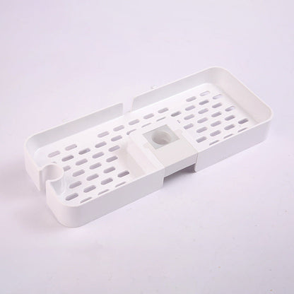 Adjustable Shower Riser Rail Storage Rack