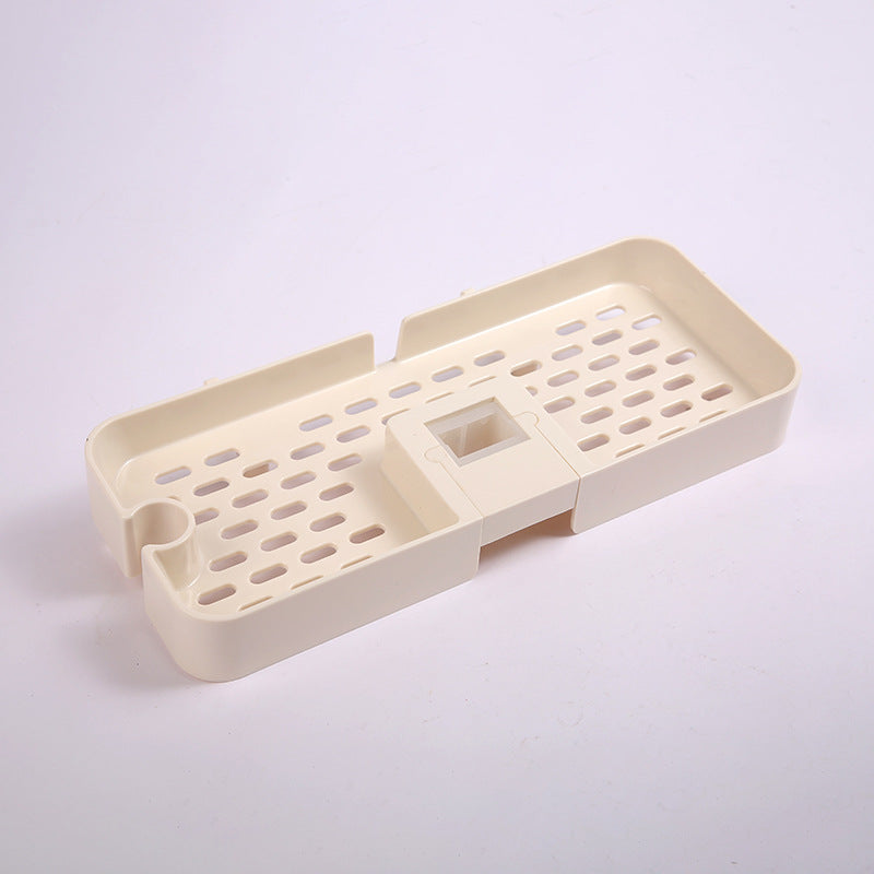 Adjustable Shower Riser Rail Storage Rack