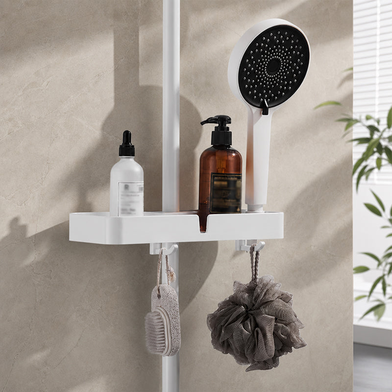 Adjustable Shower Riser Rail Storage Rack