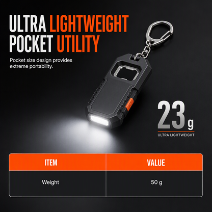 Multifunctional COB Keychain Flashlight with Bottle Opener