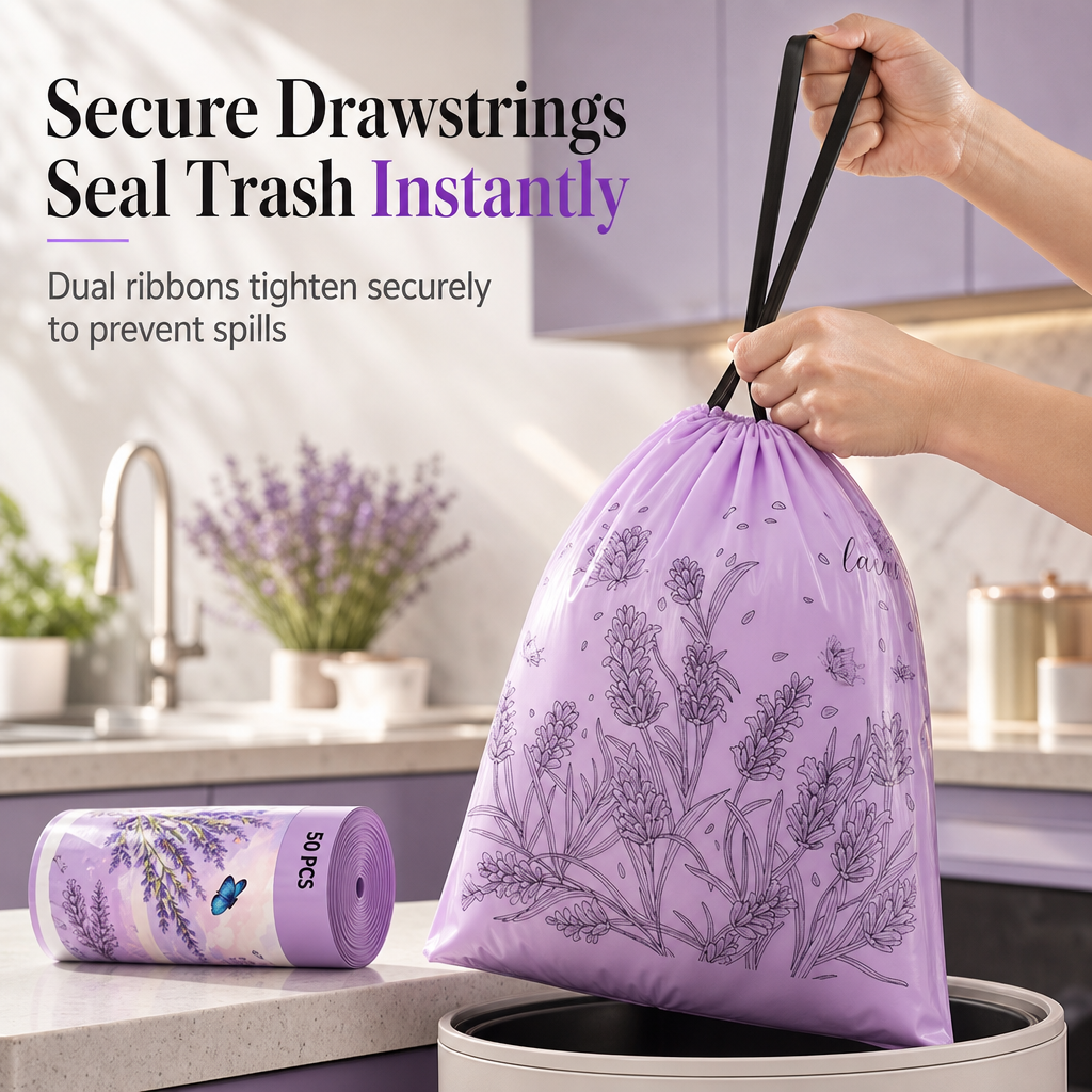 🔥HOT SALE 50%OFF🔥Thickened Drawstring Trash Bags
