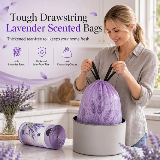 🔥HOT SALE 50%OFF🔥Thickened Drawstring Trash Bags