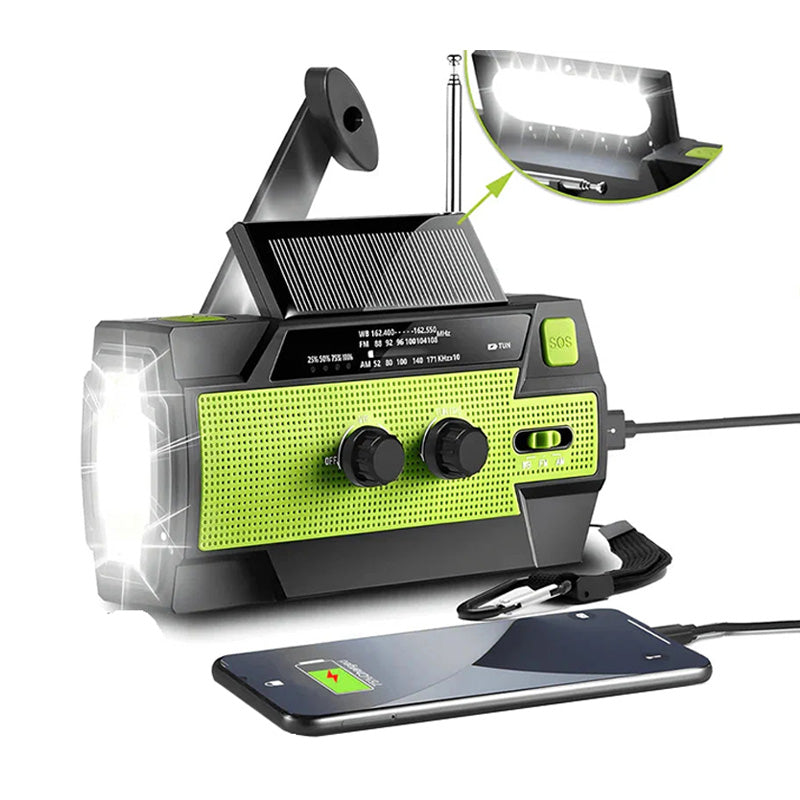 📢50% OFF📻 All-in-One Emergency Solar Powered Radio  🔦