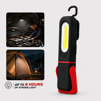 🥳2026 HOT SALE🥳💞50K+ SOLD! 🔦🧲 50% OFF! Rechargeable COB LED Work Light – 350lm, magnetic base & 360° rotation. Hands-free for repairs & camping! 🛡️💪
