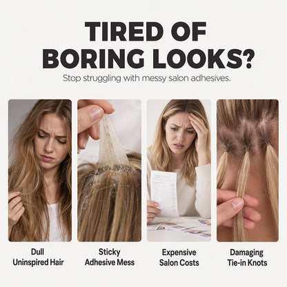 🏆🔥LAST DAY BUY 1 GET 1 FREE💖Sparkle Clip-In Hair Tinsel ✨ | Easy Clip On, No Hair Damage | UK Party Favourite ✅