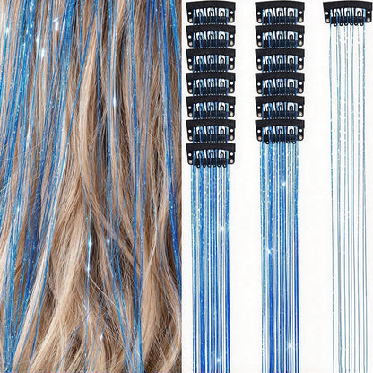 🏆🔥LAST DAY BUY 1 GET 1 FREE💖Sparkle Clip-In Hair Tinsel ✨ | Easy Clip On, No Hair Damage | UK Party Favourite ✅
