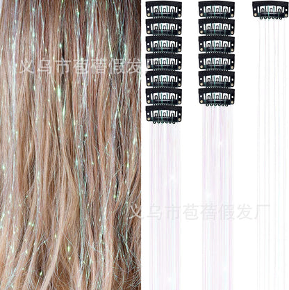 🏆🔥LAST DAY BUY 1 GET 1 FREE💖Sparkle Clip-In Hair Tinsel ✨ | Easy Clip On, No Hair Damage | UK Party Favourite ✅