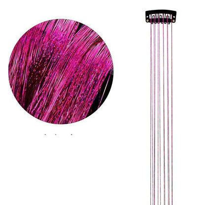 🏆🔥LAST DAY BUY 1 GET 1 FREE💖Sparkle Clip-In Hair Tinsel ✨ | Easy Clip On, No Hair Damage | UK Party Favourite ✅
