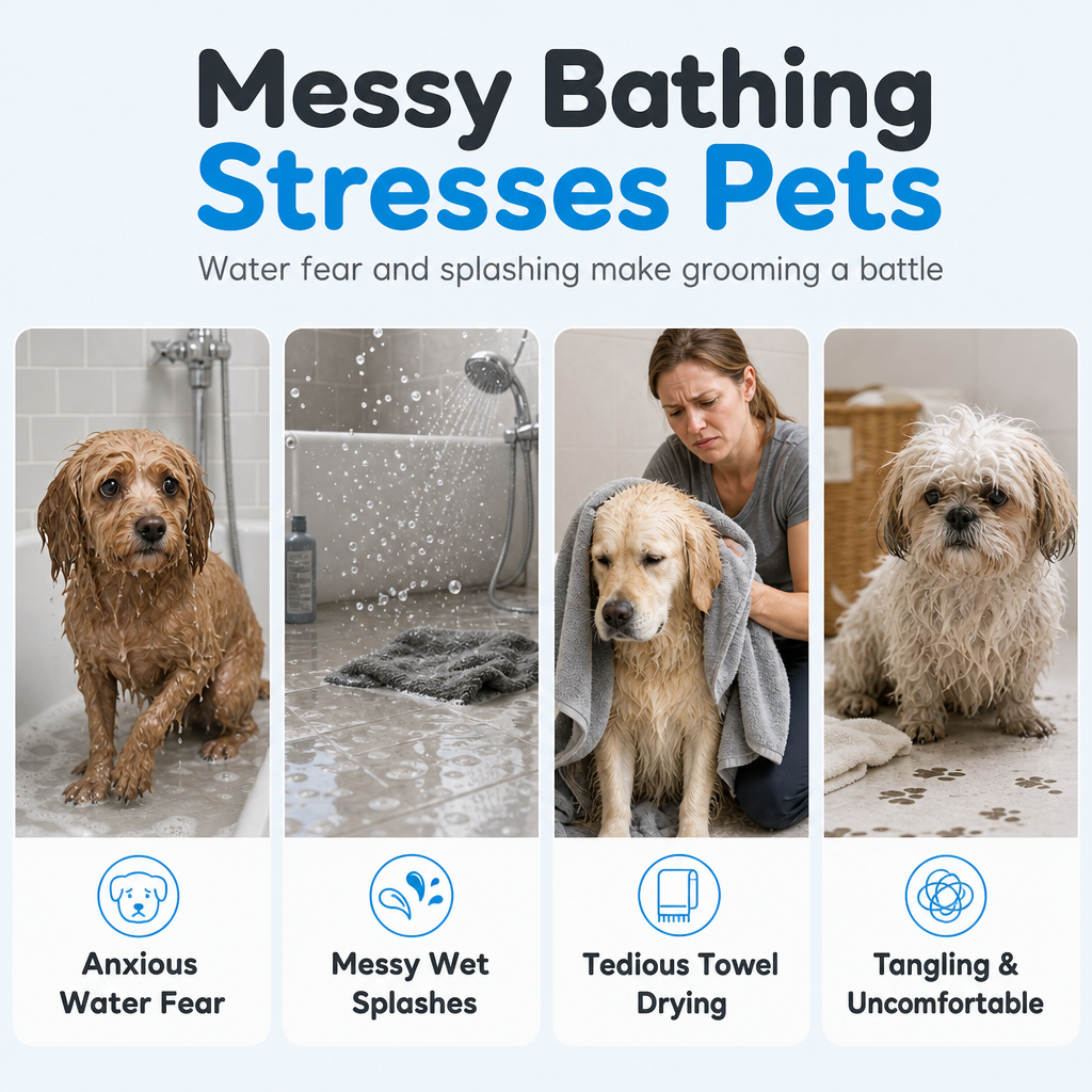 No-Rinse Pet Cleansing Mousse for Dogs and Cats