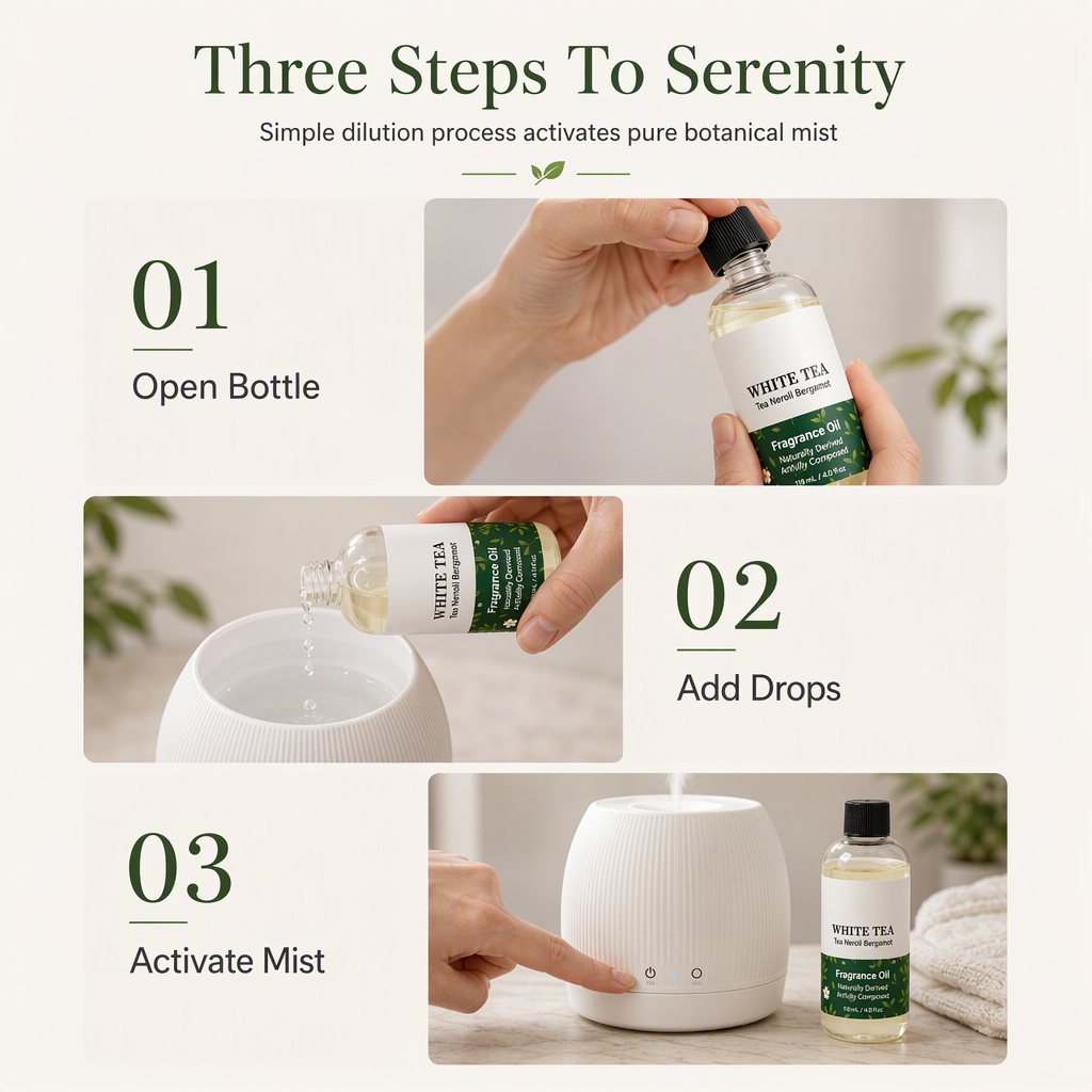Long-Lasting Fragrance Spray White Tea Orange Blossom Bergamot
