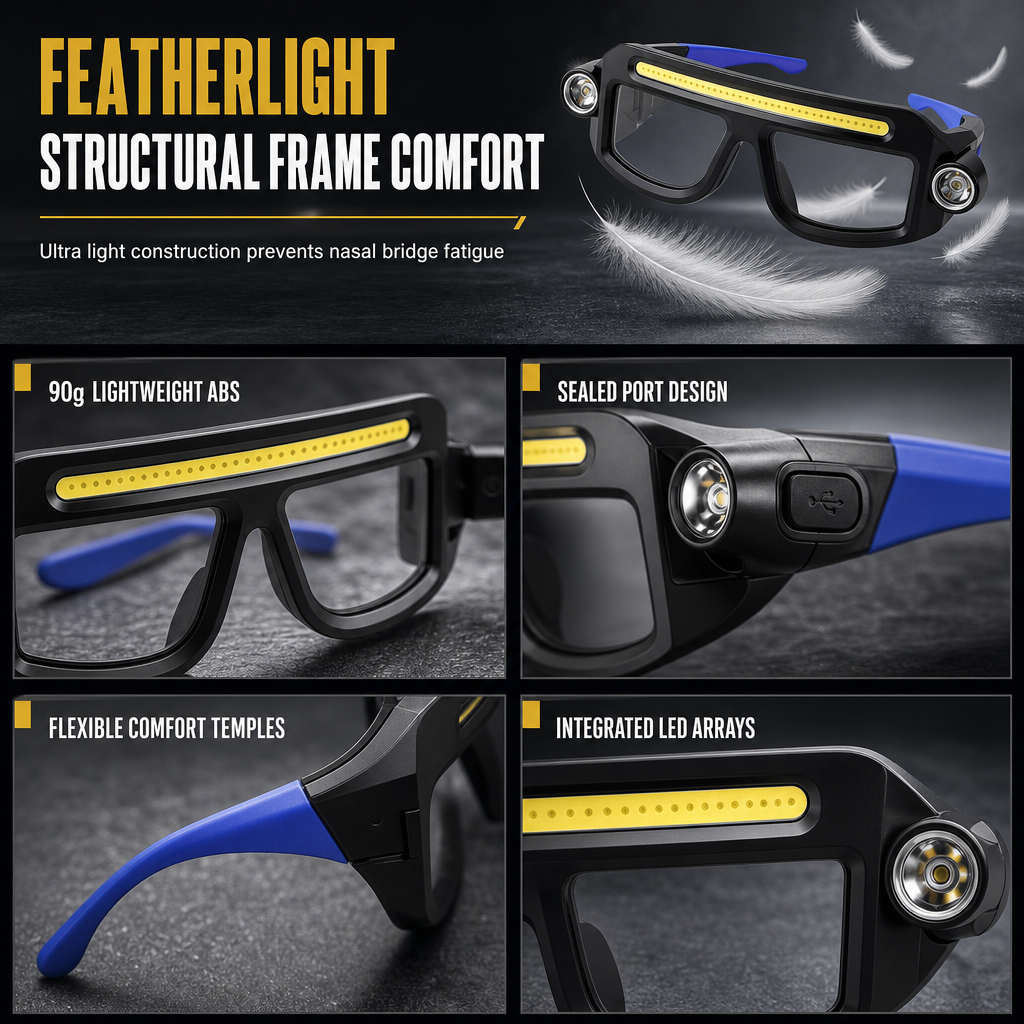 💡 Clip-On Glasses Light | 5 Modes