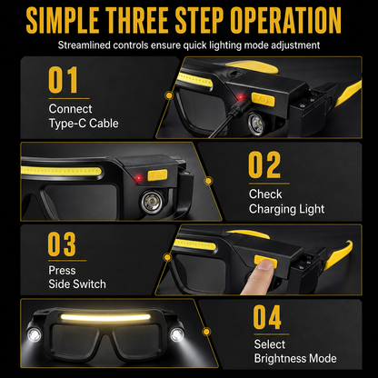 💡 Clip-On Glasses Light | 5 Modes
