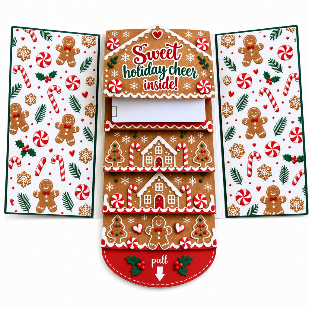 Christmas Pull-Out Greeting Card