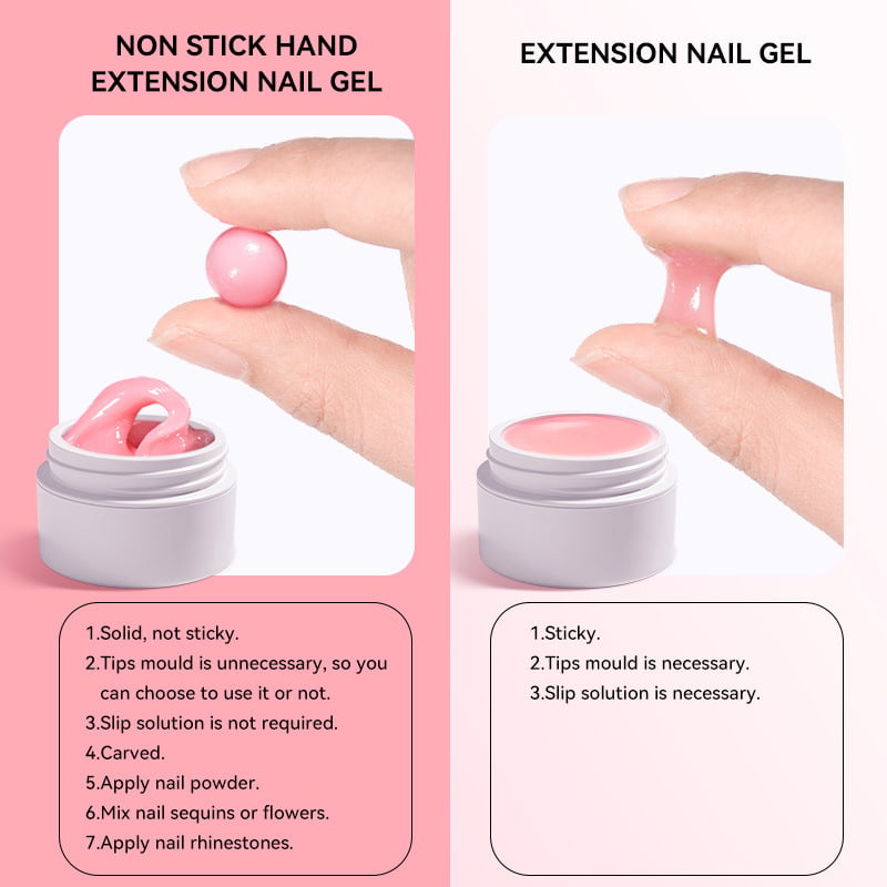 ⏳LIMITED TIME-JUST ￡9.98!!💅 Solid Nail Extension Builder Gel – Non-Flowing Easy Application for Nail Art ✨