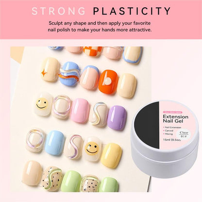 ⏳LIMITED TIME-JUST ￡9.98!!💅 Solid Nail Extension Builder Gel – Non-Flowing Easy Application for Nail Art ✨