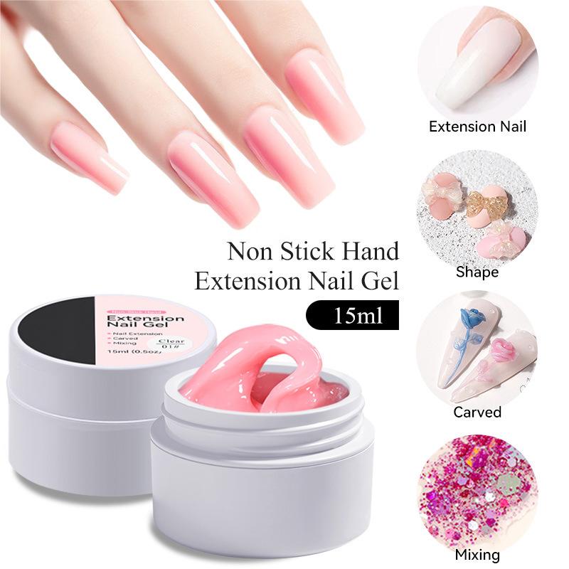 ⏳LIMITED TIME-JUST ￡9.98!!💅 Solid Nail Extension Builder Gel – Non-Flowing Easy Application for Nail Art ✨