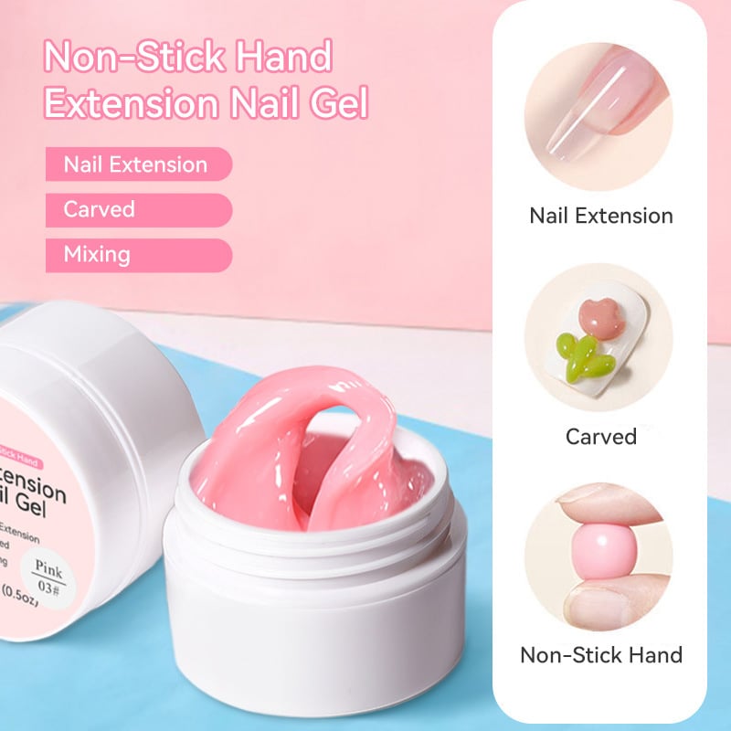 ⏳LIMITED TIME-JUST ￡9.98!!💅 Solid Nail Extension Builder Gel – Non-Flowing Easy Application for Nail Art ✨