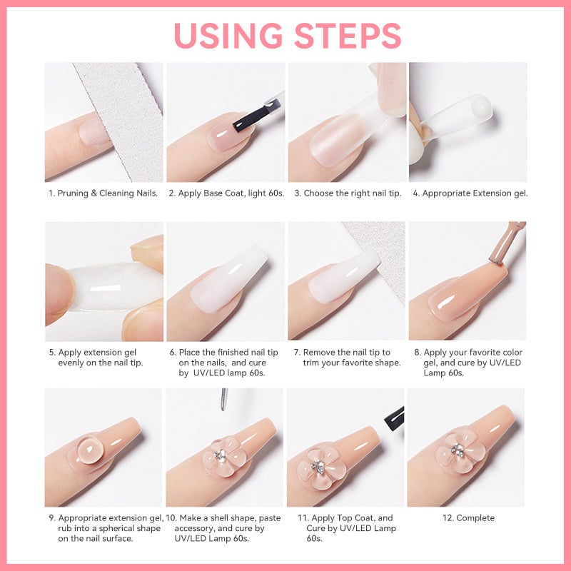 ⏳LIMITED TIME-JUST ￡9.98!!💅 Solid Nail Extension Builder Gel – Non-Flowing Easy Application for Nail Art ✨