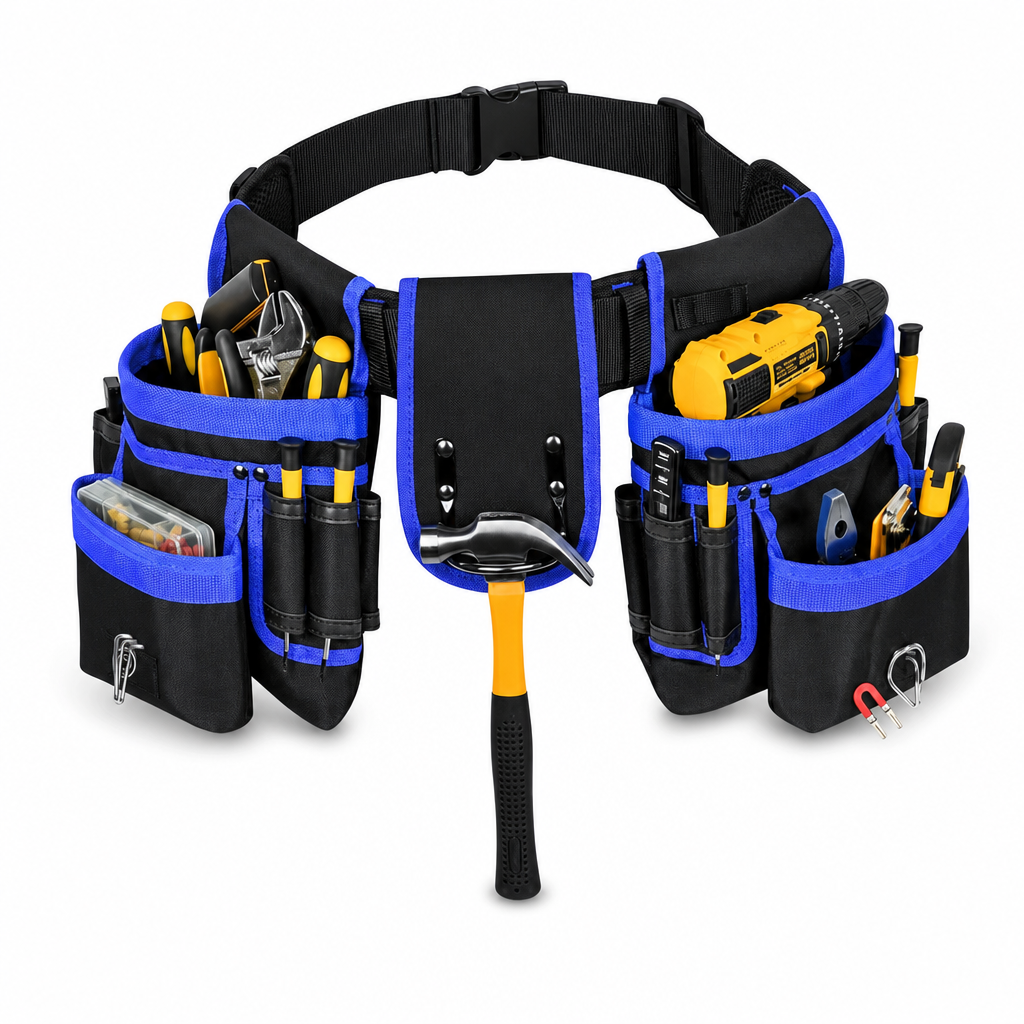 🔧 LIMITED-TIME 50% OFF! 🛠️ Adjustable Tool Waist Bag – Multi-pocket, Magnetic Hardware Holder, Hands-Free ✨