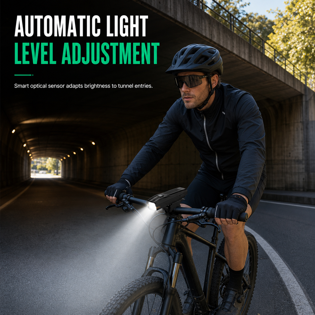 Rechargeable Bright LED Night Riding Bicycle Headlight