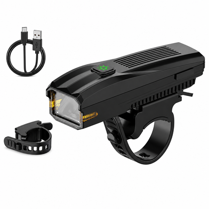 Rechargeable Bright LED Night Riding Bicycle Headlight